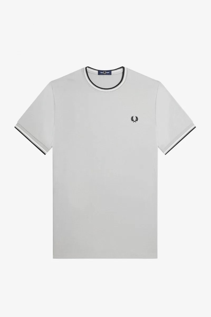 fred perry twin tipped t-shirt da uomo grigia
