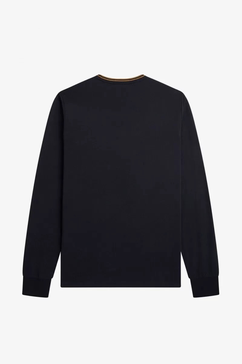 fred perry twin tipped t-shirt da uomo blu navy caffè scuro